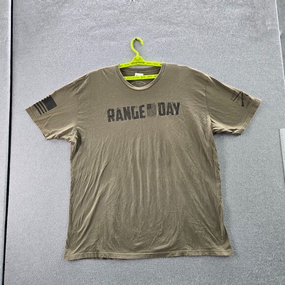 Grunt Style Men Shirt XL Green Range Day Gorpcore Logo Short Sleeve - Picture 1 of 10